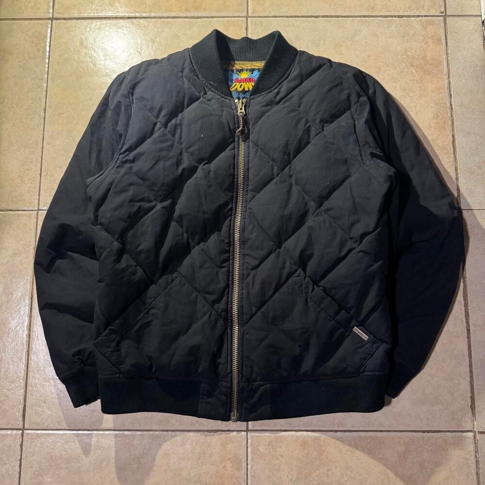 Vintage eddie bauer black quilted bomber jacket Size L in mens